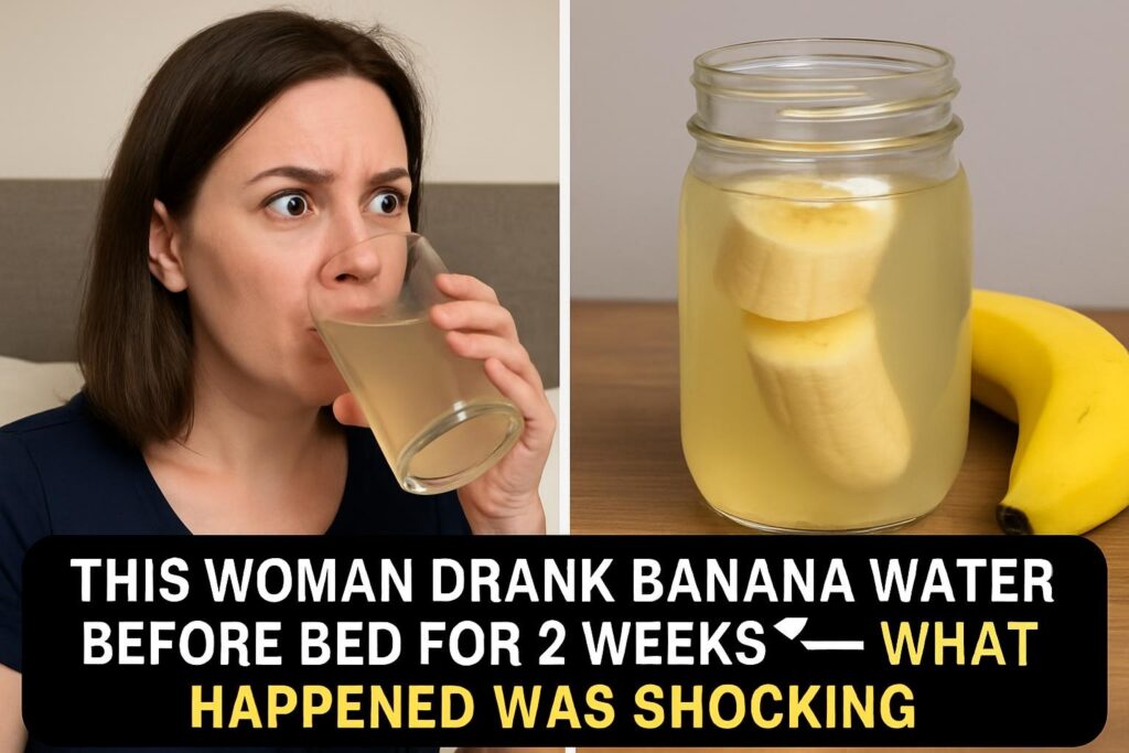 This Woman Drank Banana Water Before Bed for 2 Weeks — What Happened Was Shocking